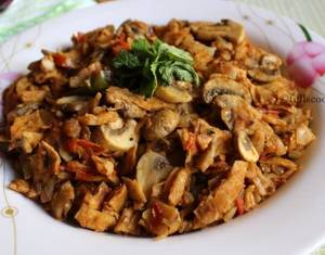 Mushroom Kothu Parotta