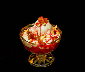 Fruit Salad With Ice Cream
