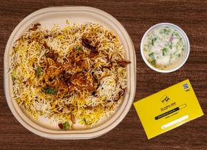 Kolkata Chicken Biriyani [650  ML +3 Pcs)
