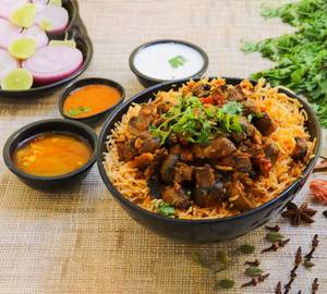 Mushrooms biryani