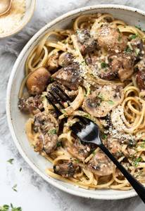 Cheese Mushroom Noodles