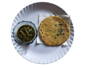 Aloo Paratha [ 1 Pc ] With Chatani