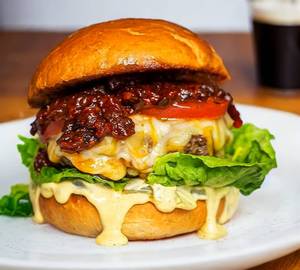 Veg And Schezwan Cheese Burger