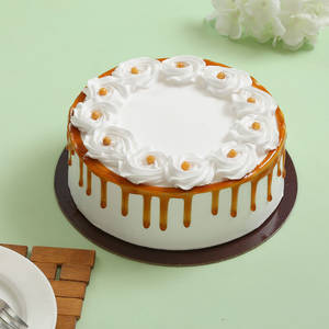 Butterscotch Rich Fresh Cream Cake [450 grams]