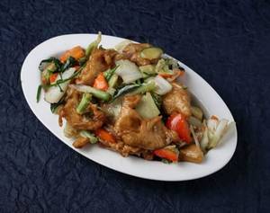 Pan Fried Chicken With Celery And Onion