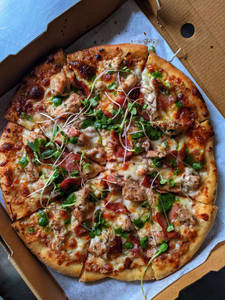 Sherry Leek Bacon Pizza