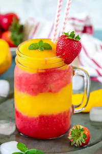 Straw Mango Mocktail