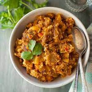 Wheat Parotta Egg Kothu With Plain Gravy