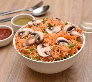 Mushroom Schezwan Fried Rice