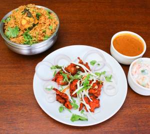 Chicken Biryani & Chicken 65 (10Pcs)