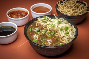 Chicken Manchurian Noodles Bowl
