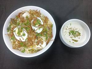 Egg dum biryani                                            