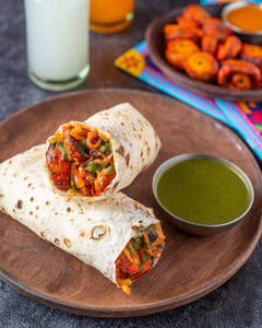Mushroom Tikka Roll