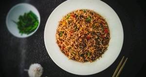 Veg Burnt Garlic Fried Rice