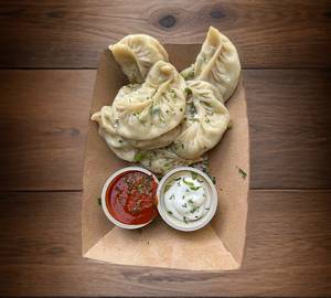 Mushrom Masala Steamed Momos  [6 Pcs]