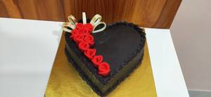 Valentine's Heart Shaped Choco Truffle Cake