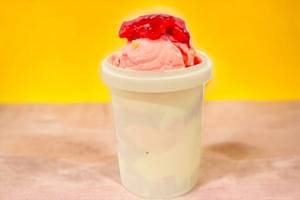 Red Velvet Berry Delight Sundae