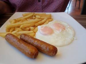 Sausage Egg And Chips