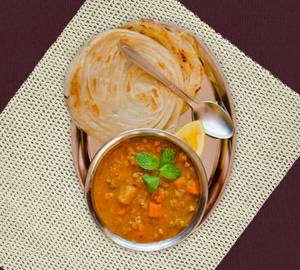 Poratta (2 pcs) with veg curry                                         