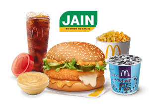 Jain Meal - McCheese Burger Veg Combo 