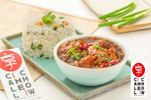 Kung Pao Chicken And Burnt Garlic Fried Rice