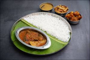 Fish Curry Rice with Sabji
