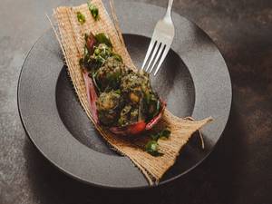 Mushroom Green Masala Fry