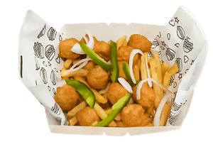 French Fries + Chicken Popcorn