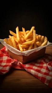 French Salted Fries.