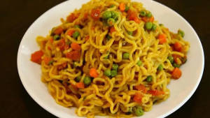 Mixed Veg Masala Butter Maggi [Serves 1]