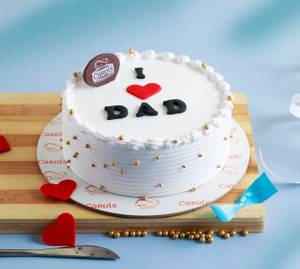 Father's Day Special I Love Dad Vanilla Cake [500 Grams]        