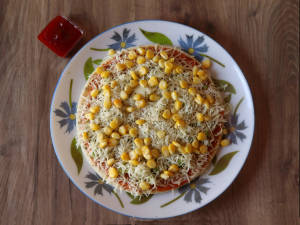 Capsicum and corn pizza[7 inches]