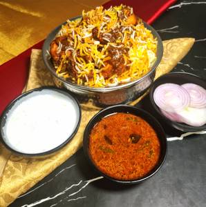 Chettindu Chicken Fry Biriyani 600Gm (4Pcs)