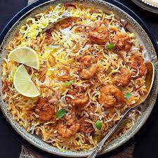 Prawns biryani