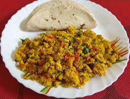 Egg Bhurji Roti Combo