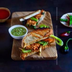Chilli Chicken Grilled Sandwich