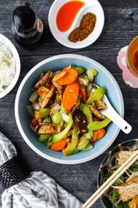 Stir Fry Vegetables In Choice Of Sauce
