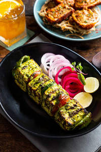 Pudina Paneer Tikka