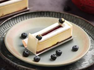 Blueberry Cheese Cake Slice 