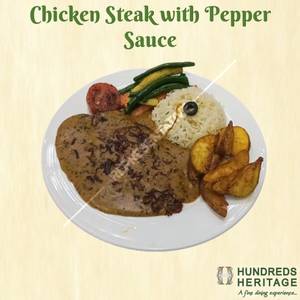 Chicken Steak With Pepper Sauce