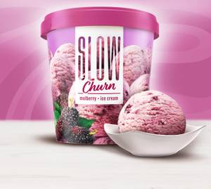 Slow Churn Mulberry Ice Cream 500 ML