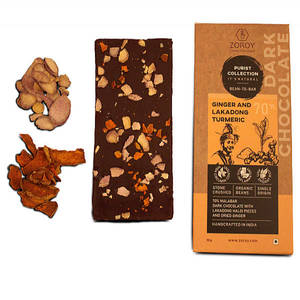 PURIST 70% Dark Chocolate Lakadong Haldi And Dried Ginger
