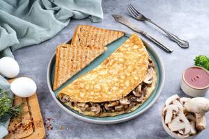 Mushroom Cheese Omelette [Protein : 21g]