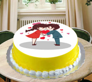 Valentine Kiss Cake