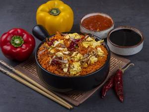 Egg Burnt Chilly Schz Rice