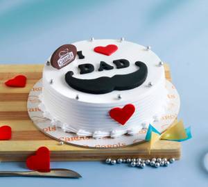 Father's Day Special I Love Dad Blueberry Cake [500 Grams]        