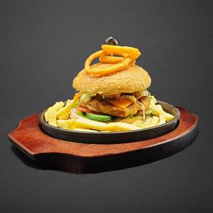 Special sizzly chicken burger                                                                                                               