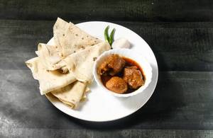 Chicken kosa (2pcs)with 5 Rumali Roti