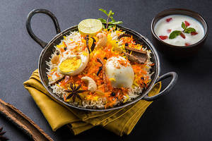 Biryani rice with egg