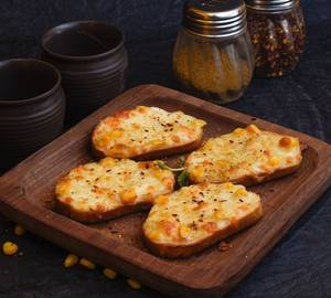 Chilli & Corn Cheesy Garlic Bread